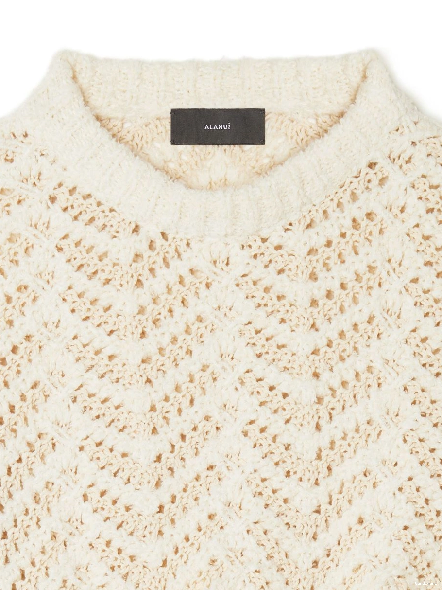 Affordable jumper cropped knit Alanui fringed Women chevron 0415